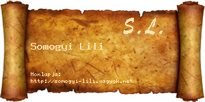 Somogyi Lili névjegykártya
